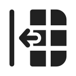 Table Move Left SVG Icon